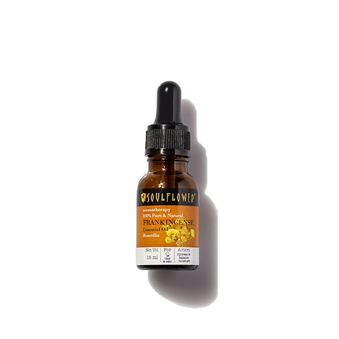 Soulflower Frankincense Essential Oil - 15 ml Limited Stock