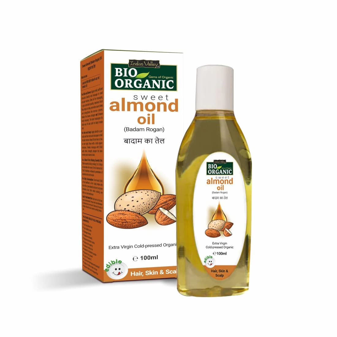 Indus Valley Bio-Organic Cold Pressed Almond Oil Cheap