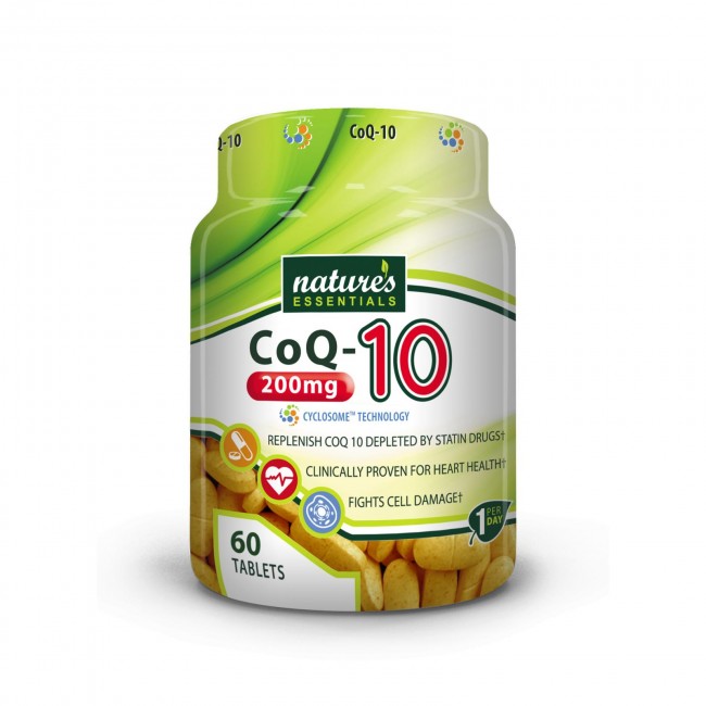 Nature’s Essentials CoQ10 200mg 60 Tablets Clearance Sale