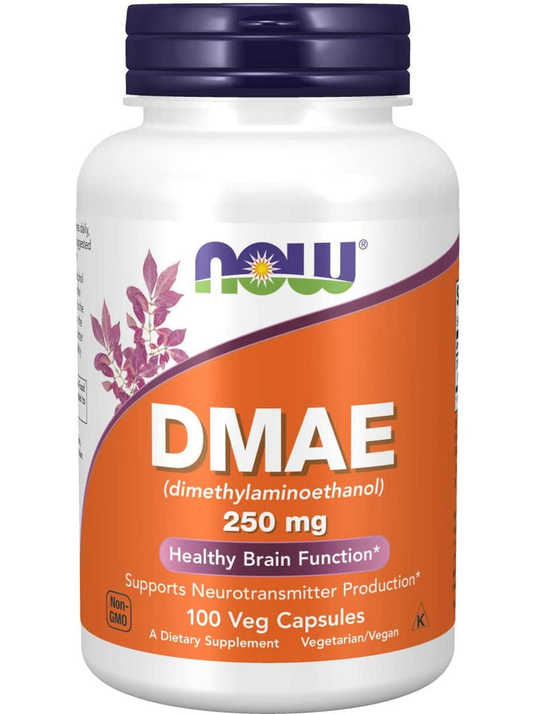 NOW Foods, DMAE 250 mg, 100 veg capsules Supply